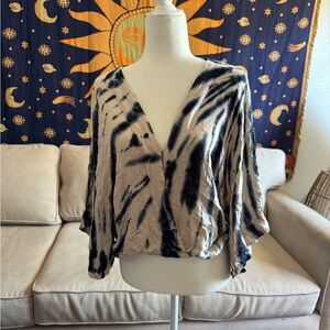 Young Fabulous & Broke Black and Cream Top